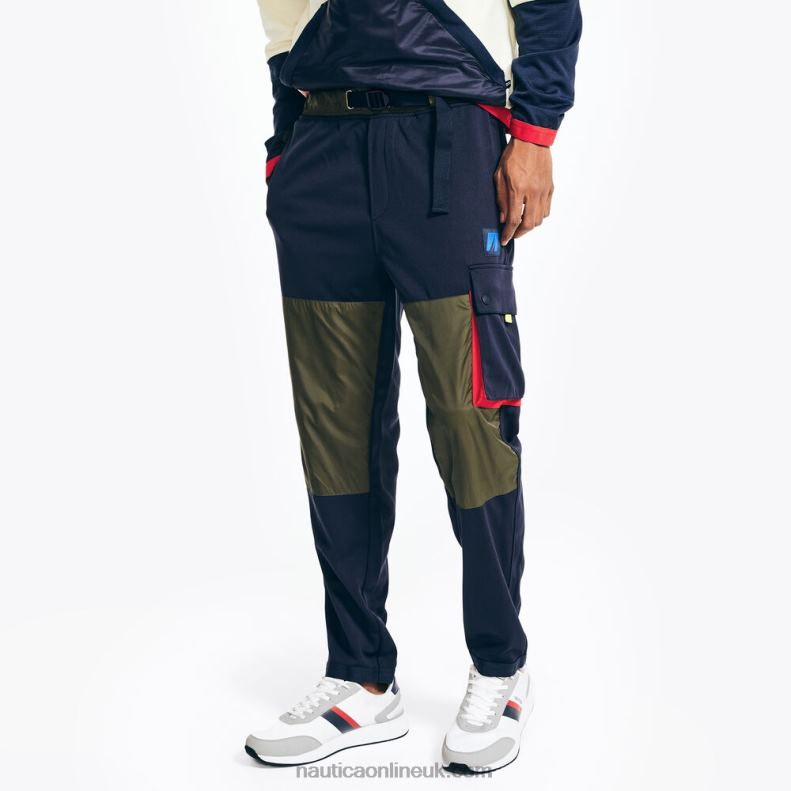 Nautica Sustainably Crafted Mixed Media Pant L6J4L342 Navy Men