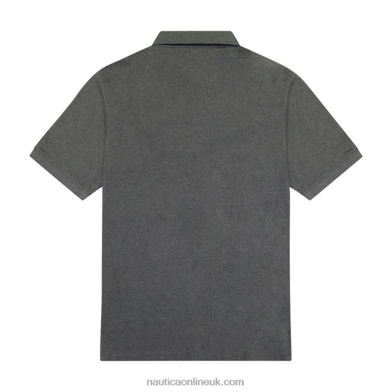 Nautica Big & Tall Classic Fit Deck Polo L6J4L430 Charcoal Heather Men