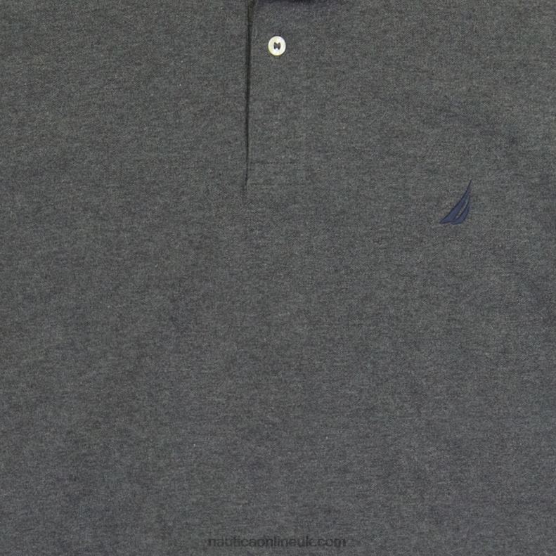 Nautica Big & Tall Classic Fit Deck Polo L6J4L430 Charcoal Heather Men