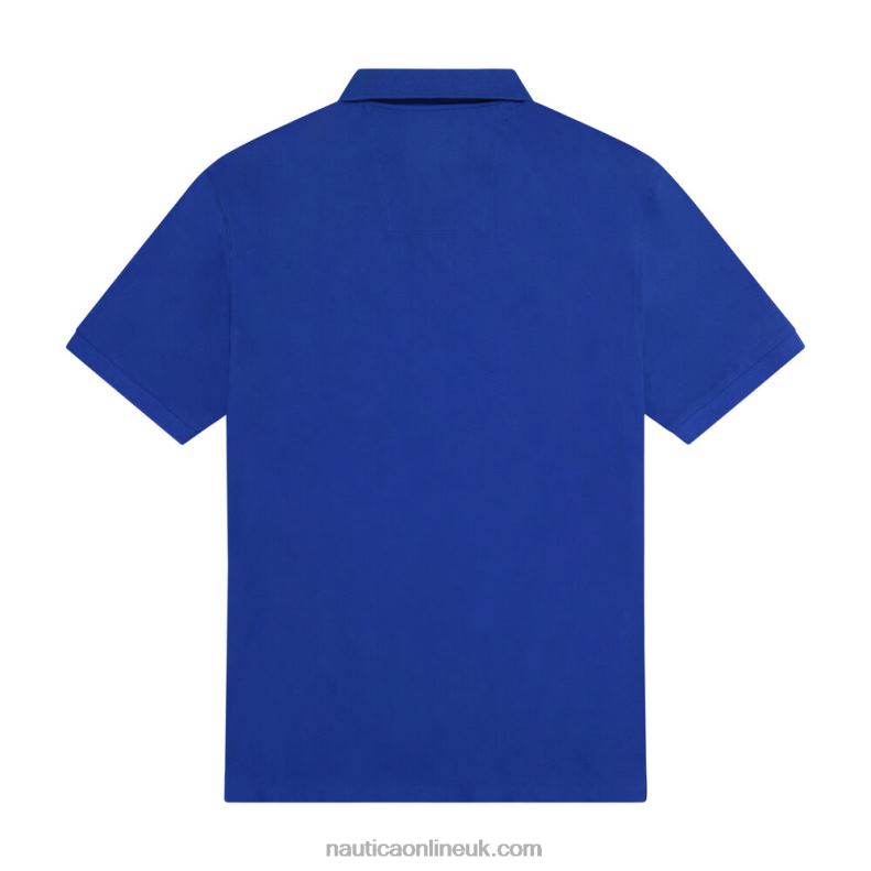 Nautica Big & Tall Classic Fit Performance Deck Polo L6J4L630 Aqua Sky Men
