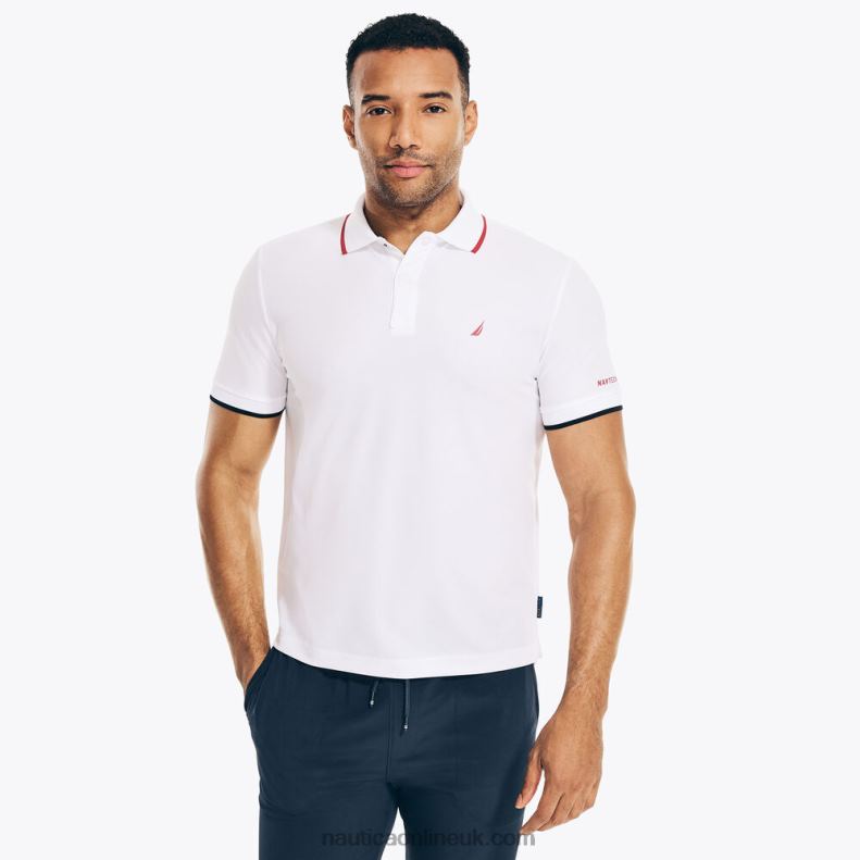 Nautica Big & Tall Navtech Sustainably Crafted Polo L6J4L538 Bright White Men