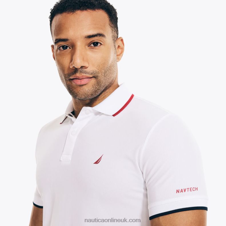 Nautica Big & Tall Navtech Sustainably Crafted Polo L6J4L538 Bright White Men