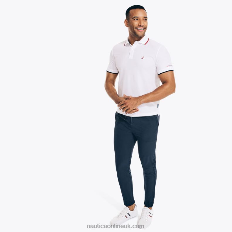 Nautica Big & Tall Navtech Sustainably Crafted Polo L6J4L538 Bright White Men