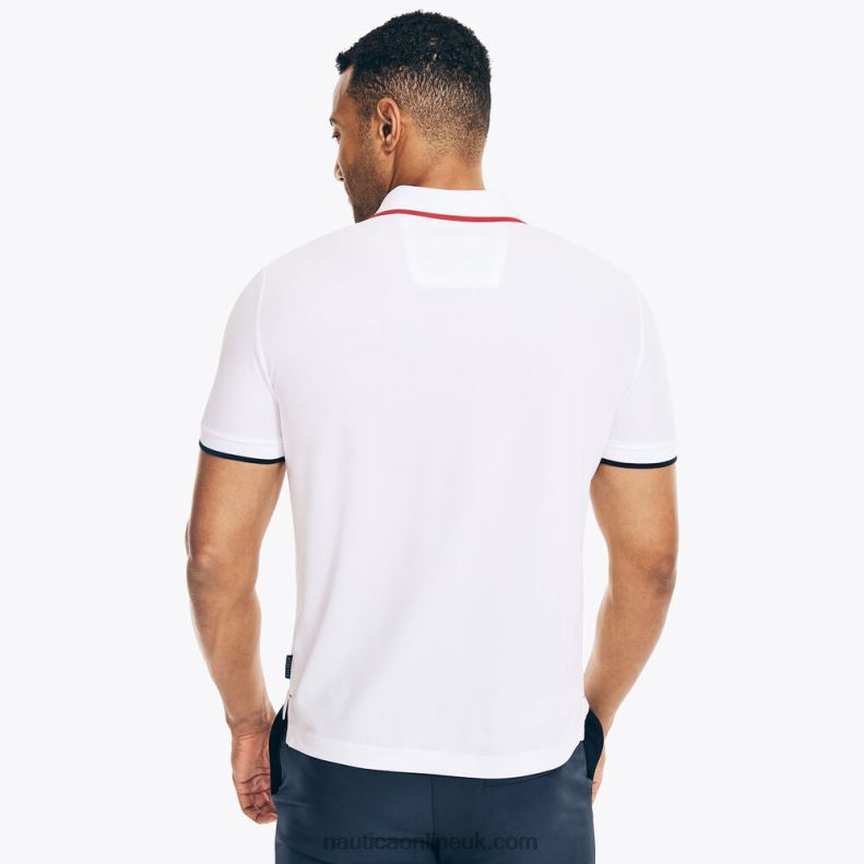 Nautica Big & Tall Navtech Sustainably Crafted Polo L6J4L538 Bright White Men