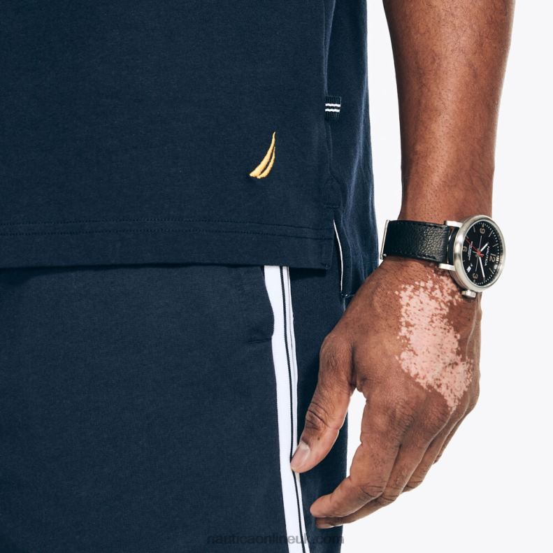 Nautica Big & Tall Sustainably Crafted Classic Fit Rugby Polo L6J4L413 Navy Men