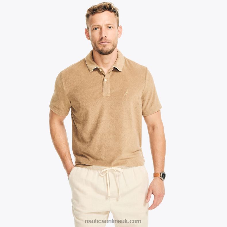 Nautica Classic Fit Polo L6J4L340 Raw Umber Men