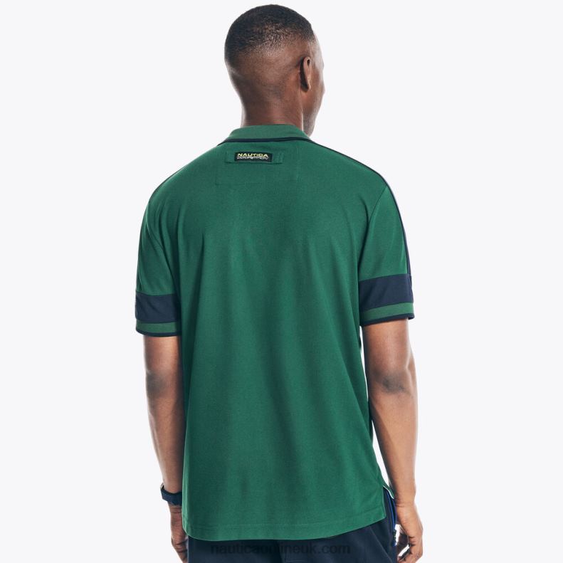 Nautica Competition Sustainably Crafted Classic Fit Polo L6J4L476 Cosmic Fern Men