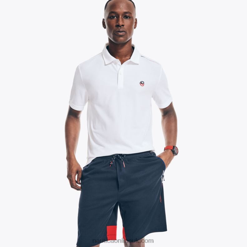 Nautica Competition Sustainably Crafted Classic Fit Polo L6J4L497 Bright White Men