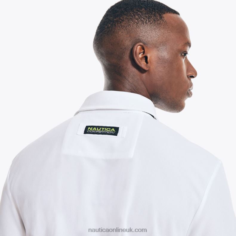 Nautica Competition Sustainably Crafted Classic Fit Polo L6J4L497 Bright White Men
