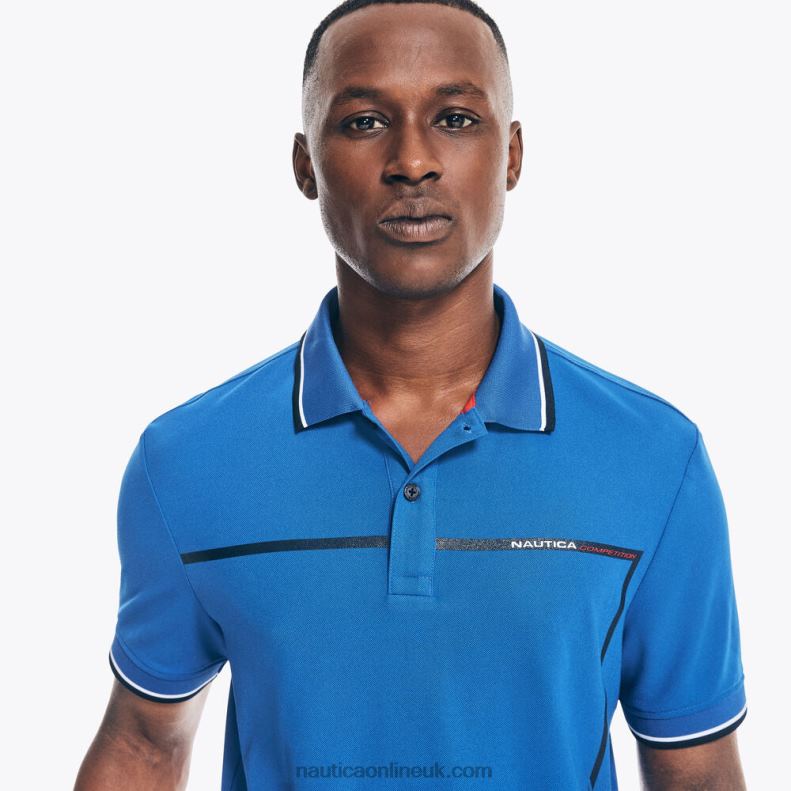 Nautica Competition Sustainably Crafted Classic Fit Polo L6J4L603 Bright Cobalt Men