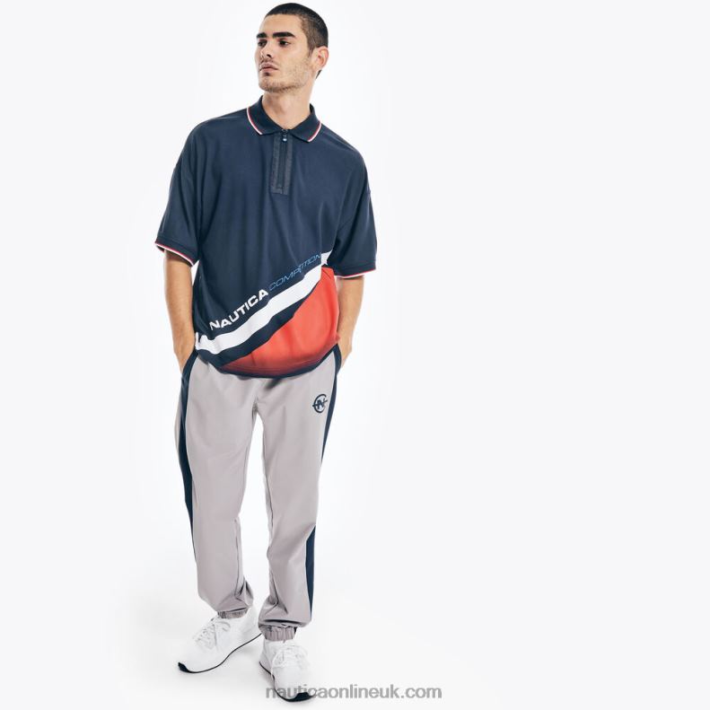 Nautica Competition Sustainably Crafted Relaxed Fit Polo L6J4L576 Navy Men