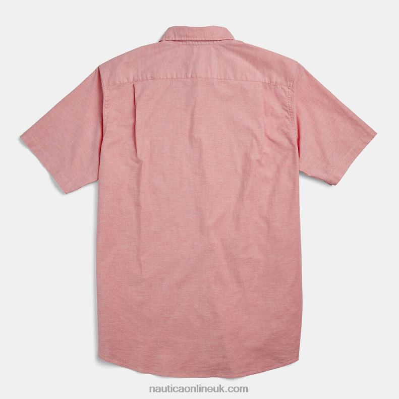 Nautica Big & Tall Classic Fit Stretch Oxford Shirt L6J4L720 Coral Dream Men