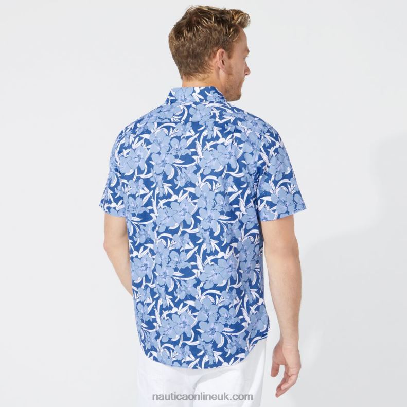 Nautica Big & Tall Navtech Floral Print Shirt L6J4L668 Limoges Men