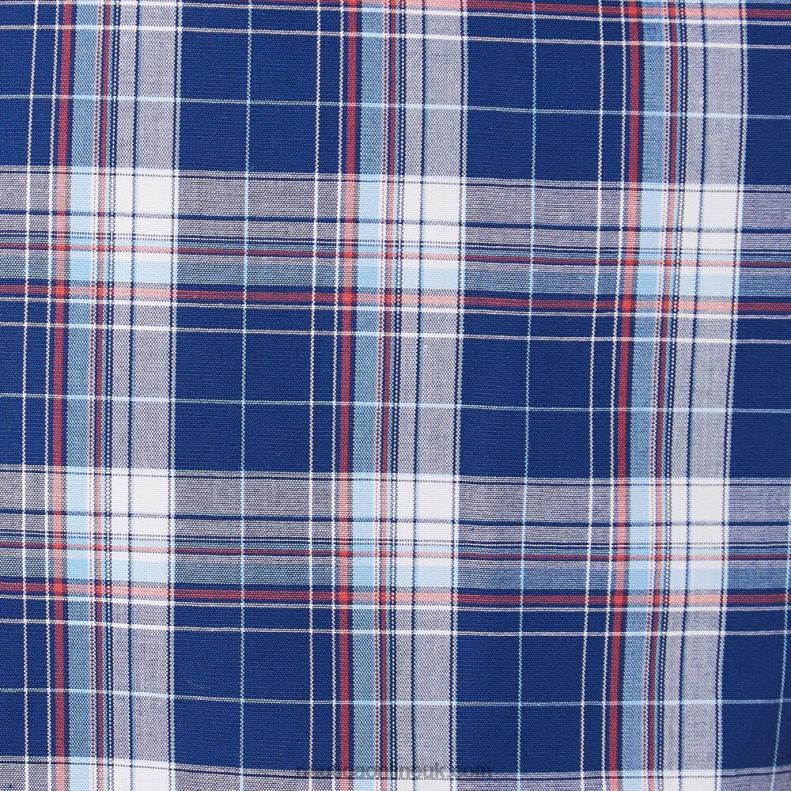 Nautica Big & Tall Plaid Short Sleeve Shirt L6J4L192 Blue Depths Men