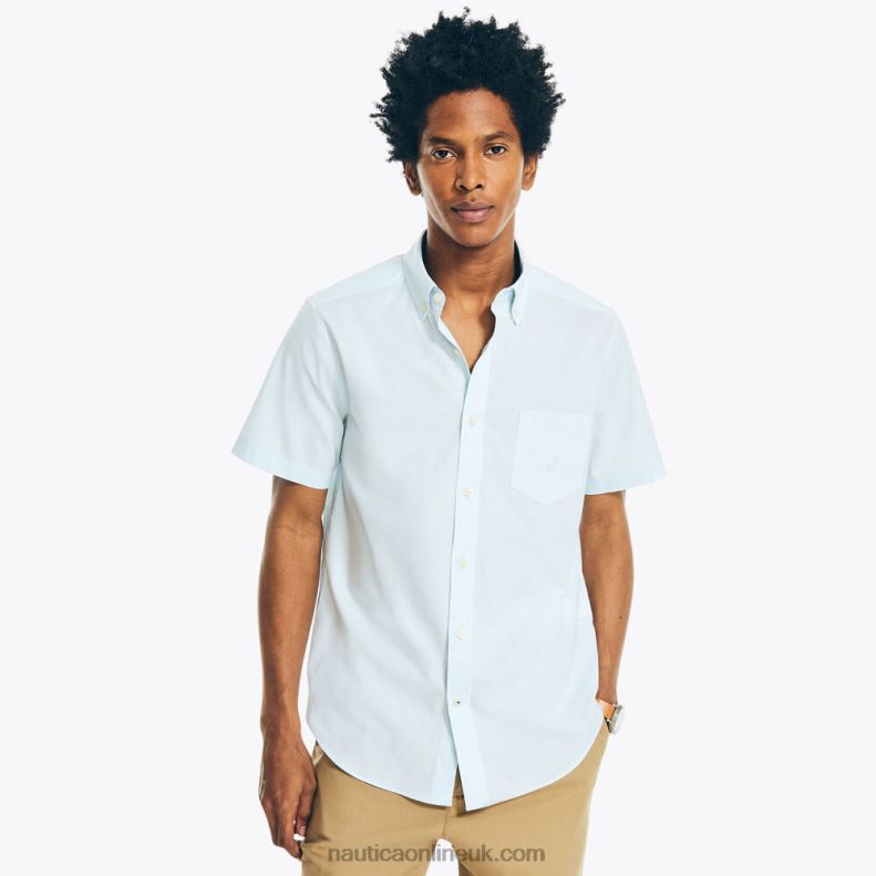 Nautica Big & Tall Solid Oxford Shirt L6J4L518 Sea Mist Men