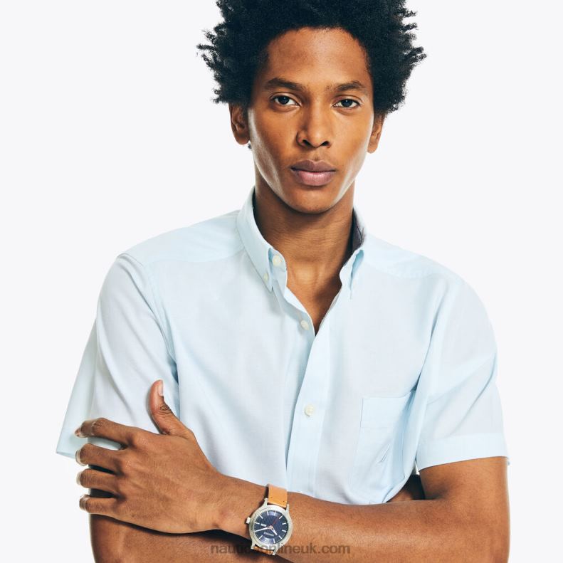 Nautica Big & Tall Solid Oxford Shirt L6J4L518 Sea Mist Men
