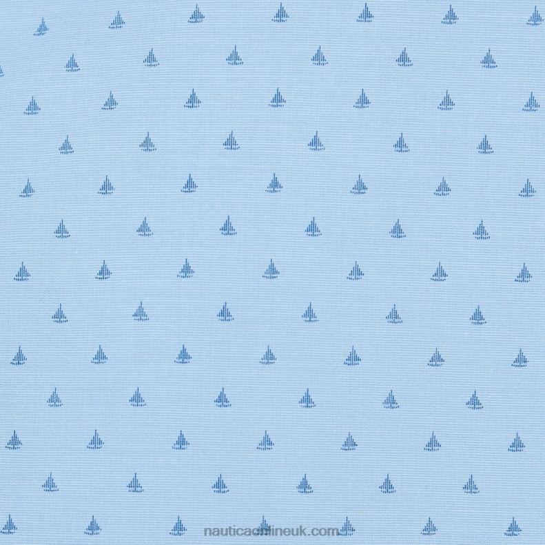 Nautica Sailboat-Print Short Sleeve Shirt L6J4L225 Little Boy Blue Men