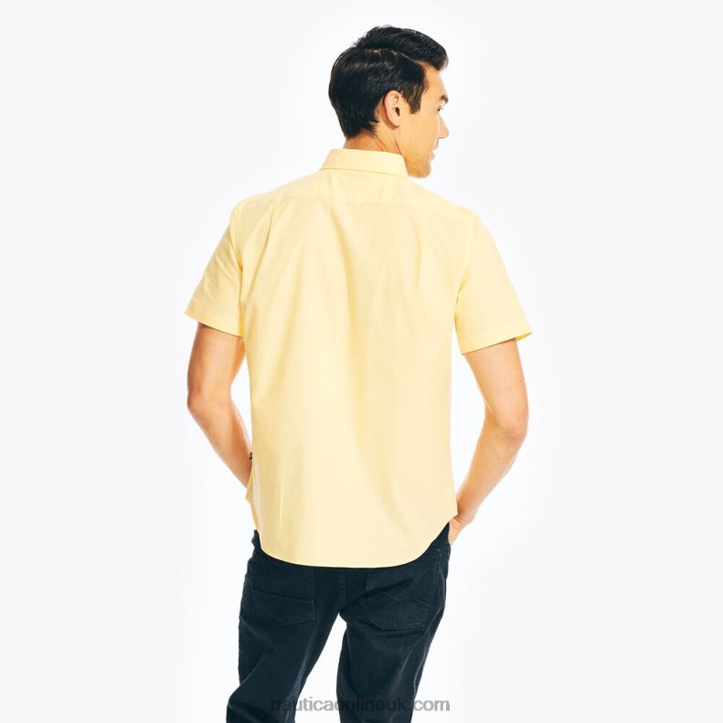 Nautica Short-Sleeve Oxford Shirt L6J4L620 Daffodil Men