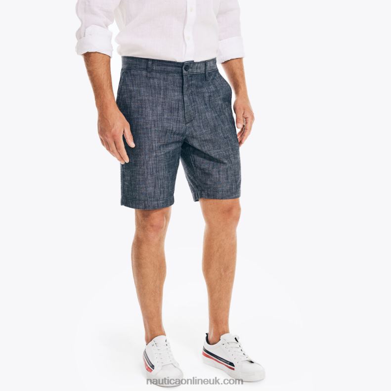 Nautica 8.5" Chambray Short L6J4L644 Sinker Blue Denim Wash Men