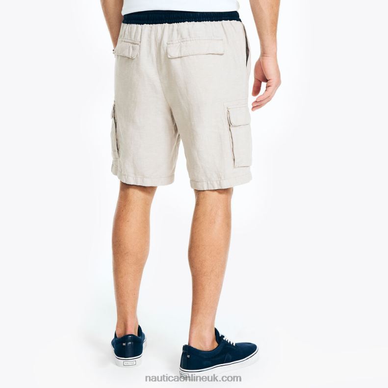 Nautica 8.5\" Pull-On Cargo Short L6J4L425 True Khaki Men