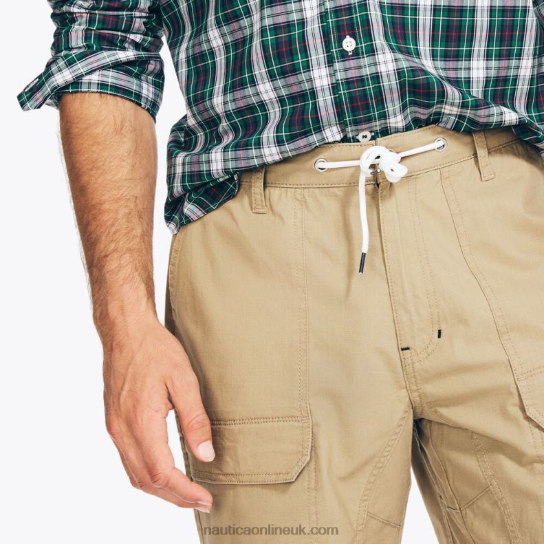 Nautica 8.5\" Utility Cargo Short L6J4L219 Tuscany Tan Men