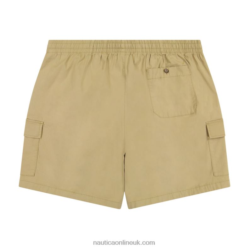 Nautica 8\" Big & Tall Boardwalk Cargo Short L6J4L253 Military Tan Men