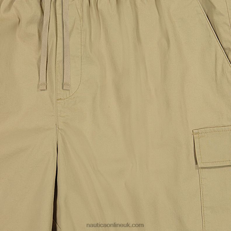 Nautica 8\" Big & Tall Boardwalk Cargo Short L6J4L253 Military Tan Men