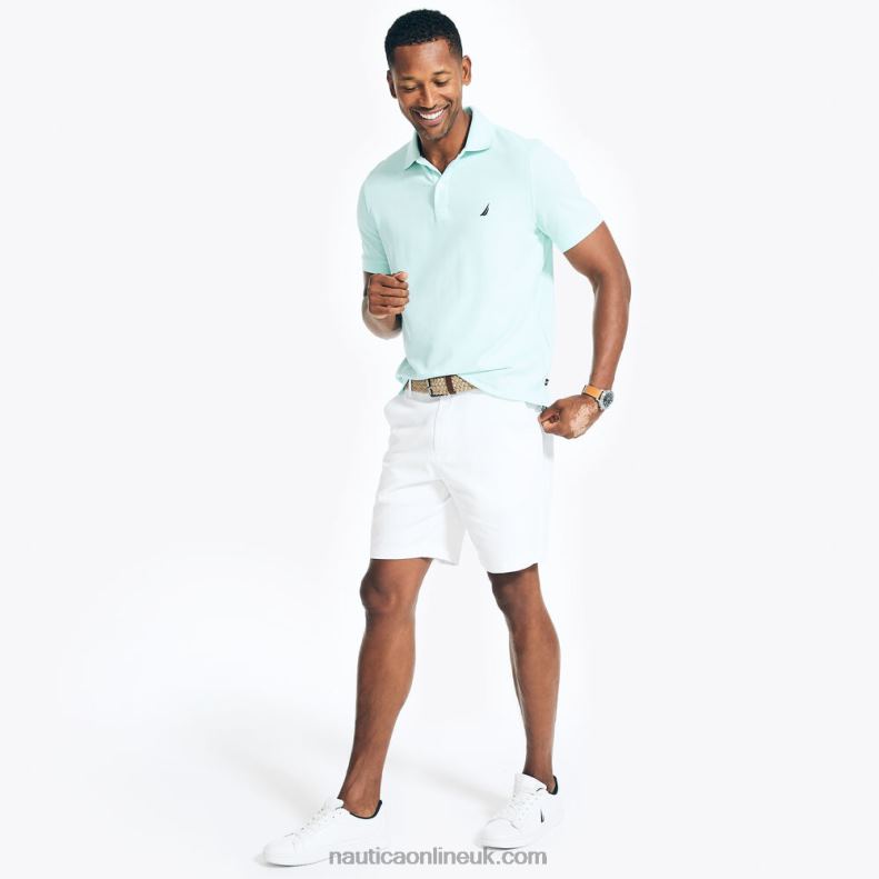 Nautica 9.5" Big & Tall Classic Fit Deck Short L6J4L623 Bright White Men