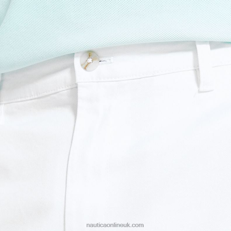 Nautica 9.5\" Big & Tall Classic Fit Deck Short L6J4L623 Bright White Men