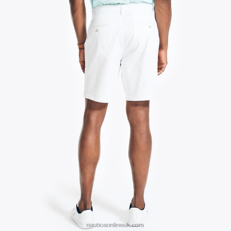 Nautica 9.5\" Big & Tall Classic Fit Deck Short L6J4L623 Bright White Men