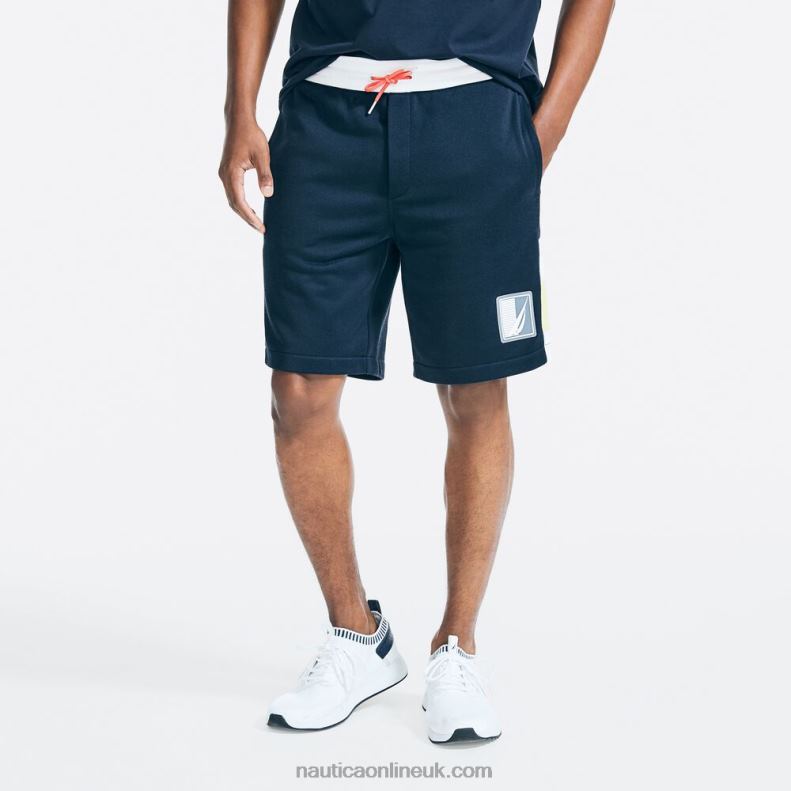 Nautica 9" Big & Tall Side Panel Knit Short L6J4L649 Navy Men