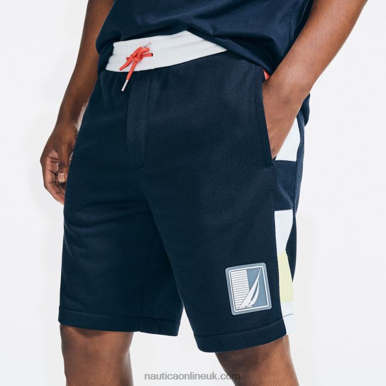 Nautica 9\" Big & Tall Side Panel Knit Short L6J4L649 Navy Men