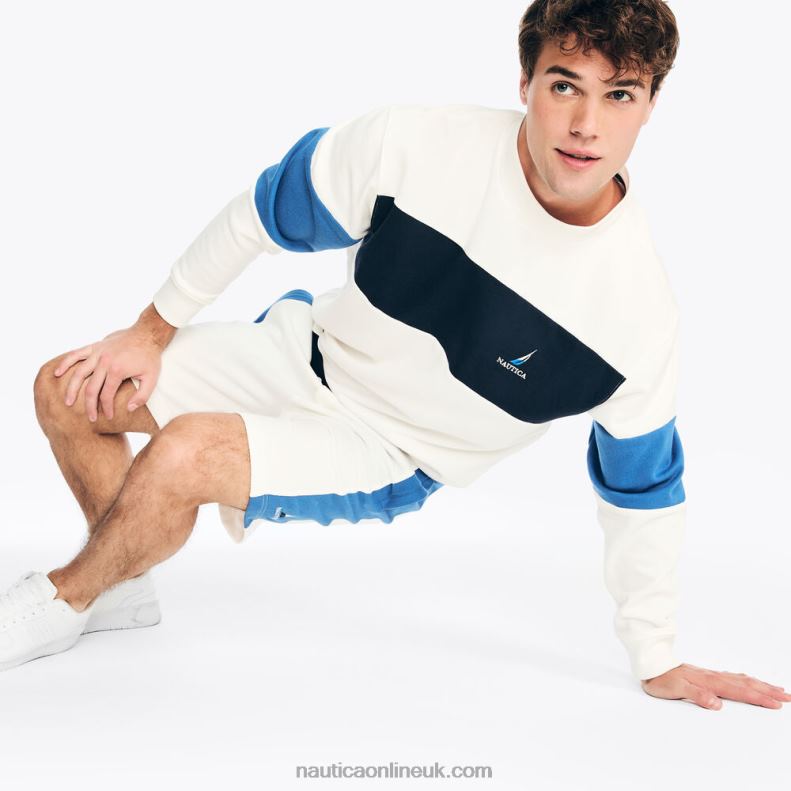 Nautica 9" Colorblock Short L6J4L180 Sail White Men