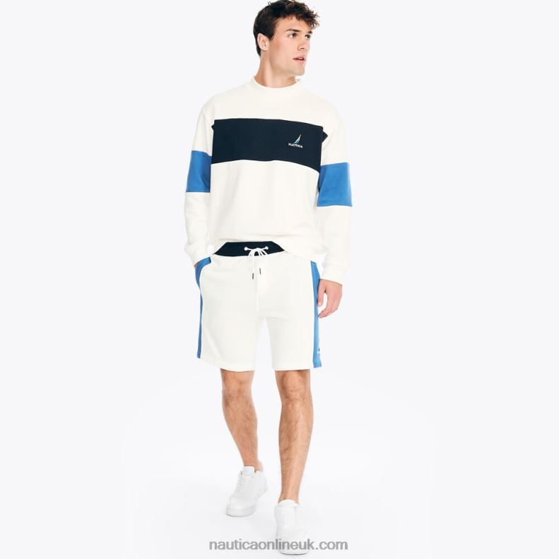 Nautica 9\" Colorblock Short L6J4L180 Sail White Men