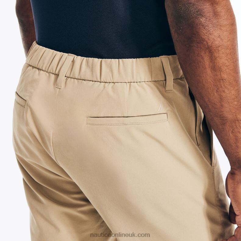 Nautica Big & Tall Navtech Flat Front Short L6J4L382 Military Tan Men