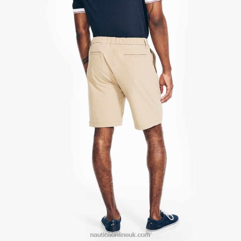 Nautica Big & Tall Navtech Flat Front Short L6J4L382 Military Tan Men