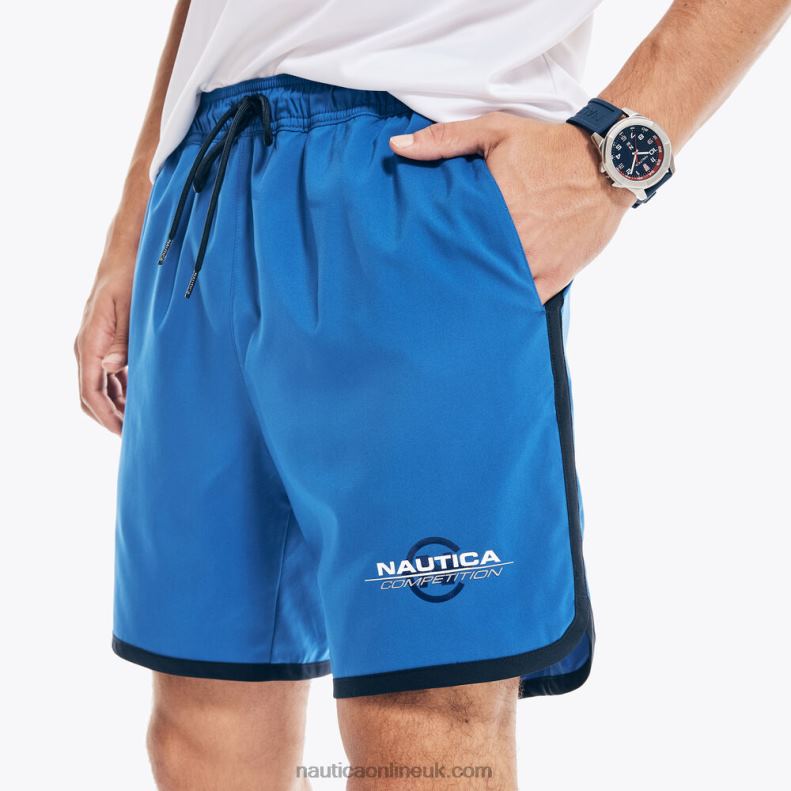 Nautica Competition Sustainably Crafted 7\" Lined Short L6J4L197 Bright Cobalt Men