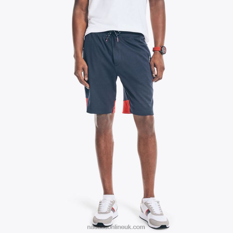 Nautica Competition Sustainably Crafted 9" Colorblock Short L6J4L423 Navy Men