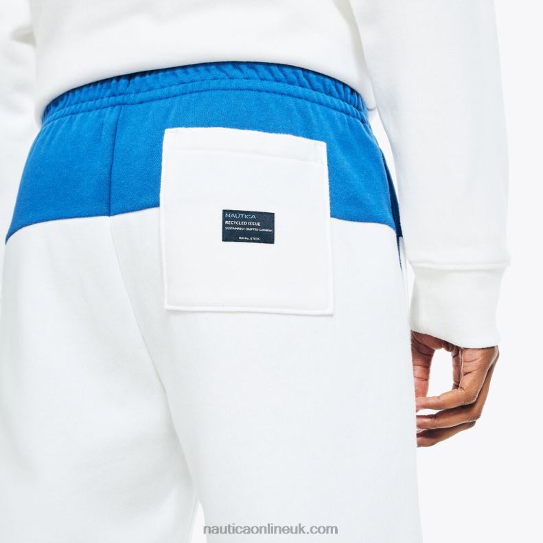 Nautica Sustainably Crafted 9\" Colorblock Short L6J4L104 Sail White Men