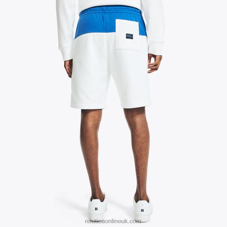 Nautica Sustainably Crafted 9\" Colorblock Short L6J4L104 Sail White Men