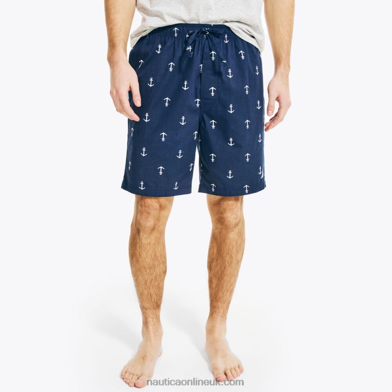 Nautica Anchor Print Sleep Short L6J4L552 Peacoat Men