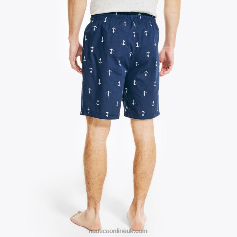 Nautica Anchor Print Sleep Short L6J4L552 Peacoat Men