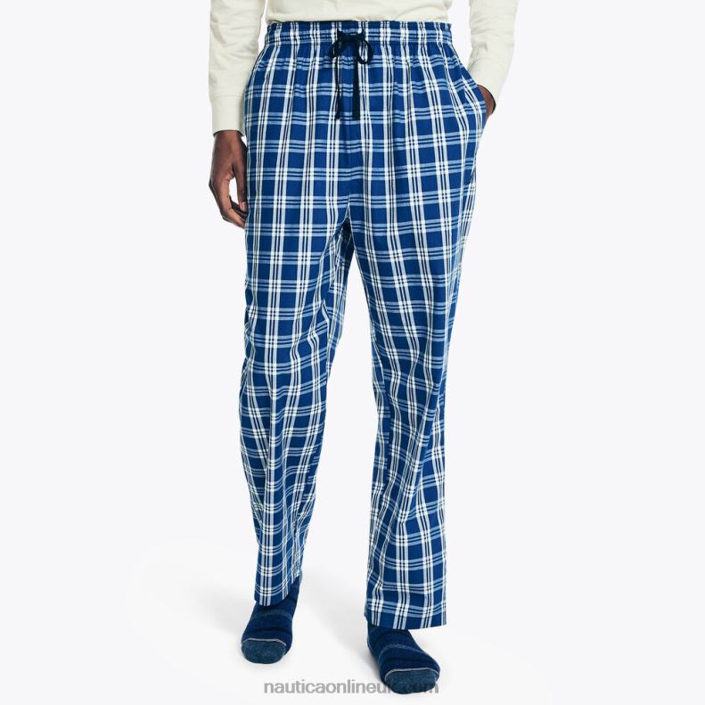 Nautica Plaid Sleep Pant L6J4L517 Estate Blue Men