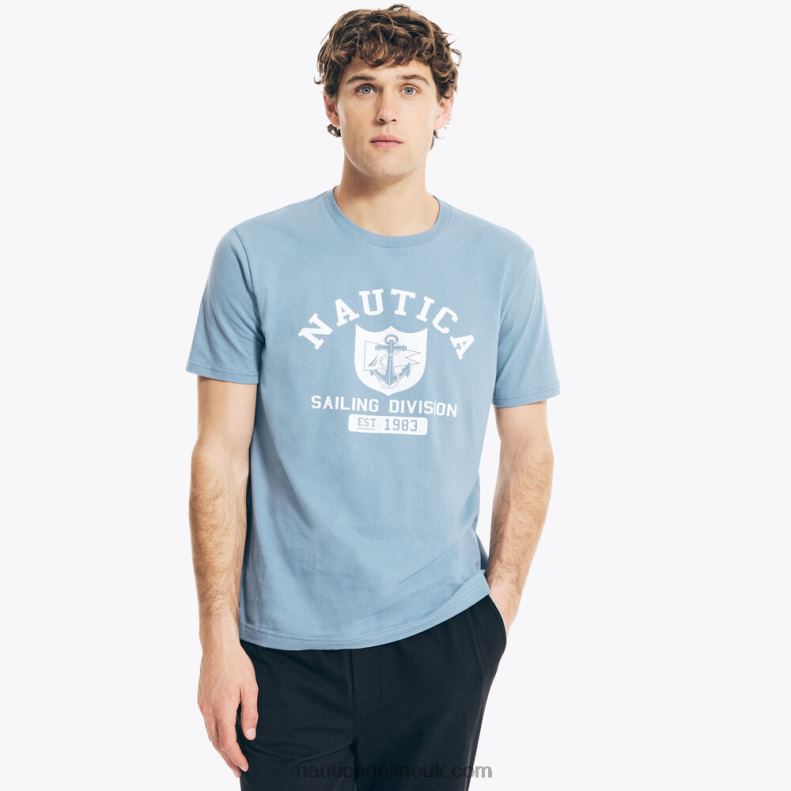 Nautica Sailing Division Graphic Sleep T-Shirt L6J4L49 Star Sapphire Men