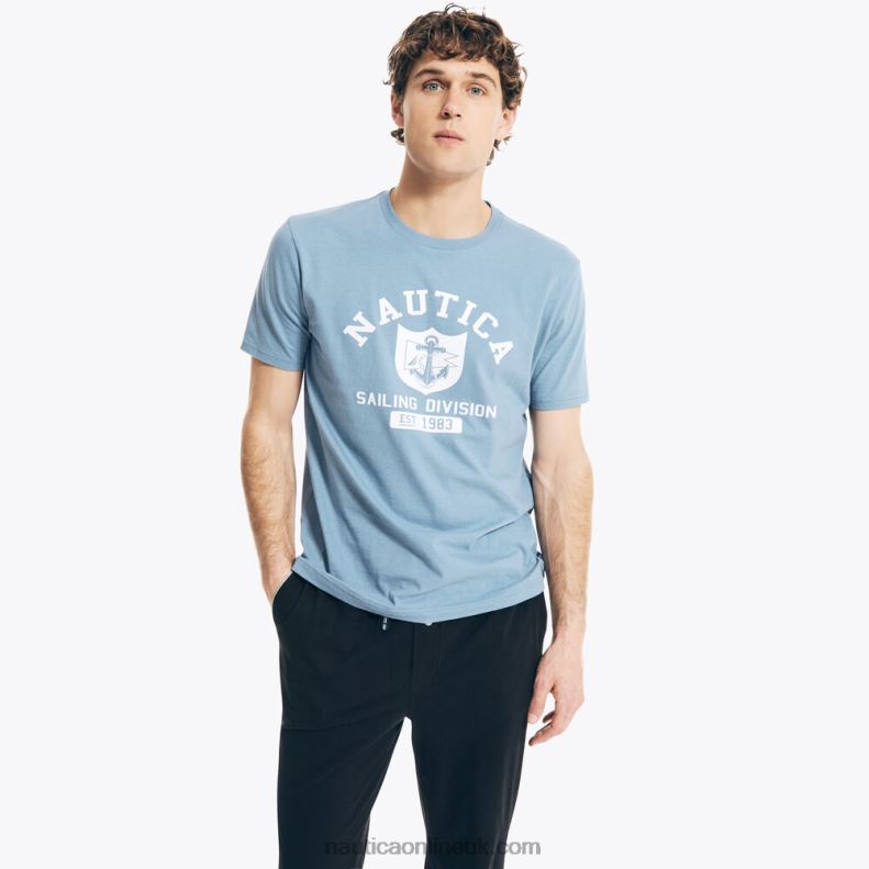 Nautica Sailing Division Graphic Sleep T-Shirt L6J4L49 Star Sapphire Men