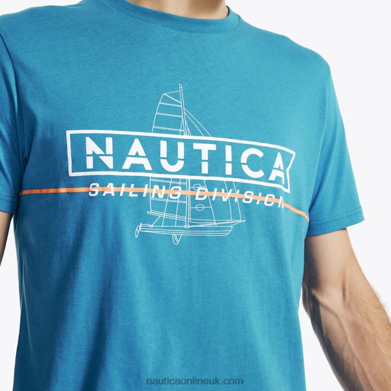 Nautica Sailing Division Graphic Sleep T-Shirt L6J4L53 True Navy Men
