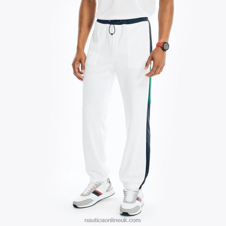 Nautica Competition Sustainably Crafted Colorblock Jogger L6J4L503 Bright White Men