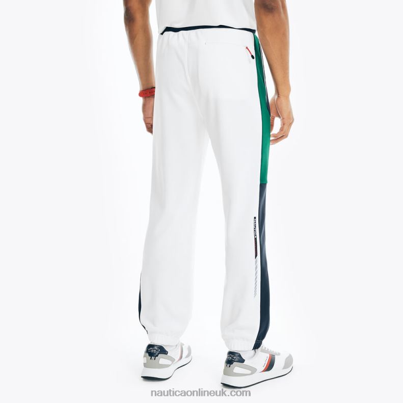 Nautica Competition Sustainably Crafted Colorblock Jogger L6J4L503 Bright White Men