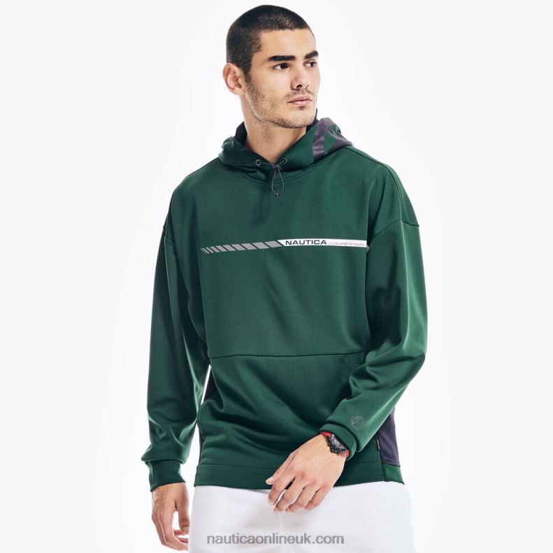 Nautica Competition Sustainably Crafted Logo Pullover Hoodie L6J4L566 Cosmic Fern Men