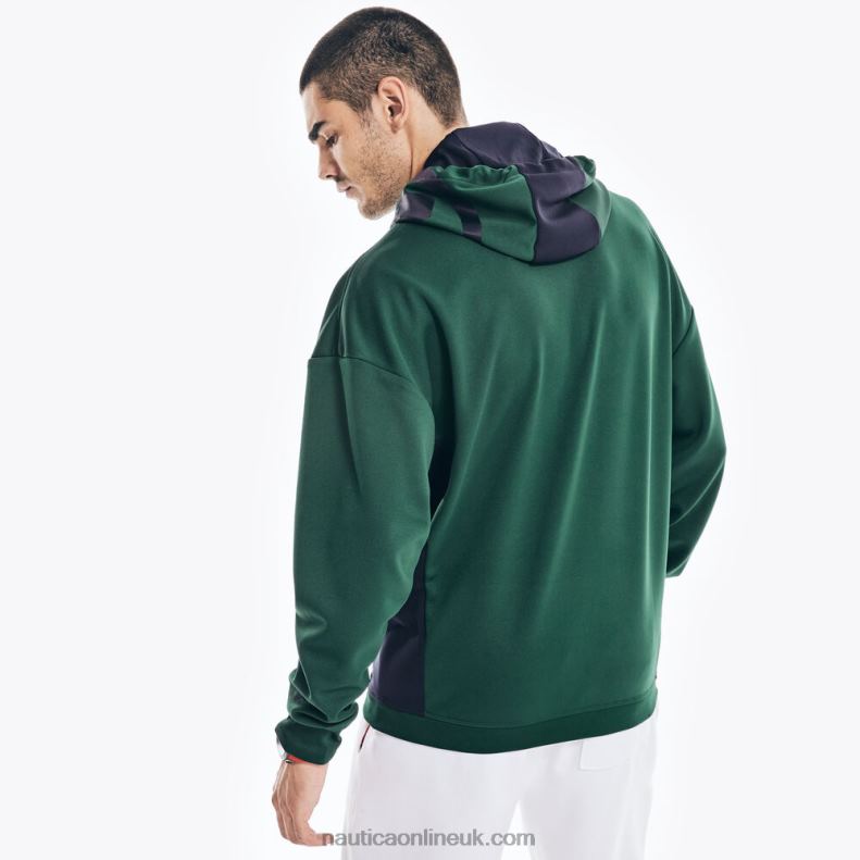Nautica Competition Sustainably Crafted Logo Pullover Hoodie L6J4L566 Cosmic Fern Men